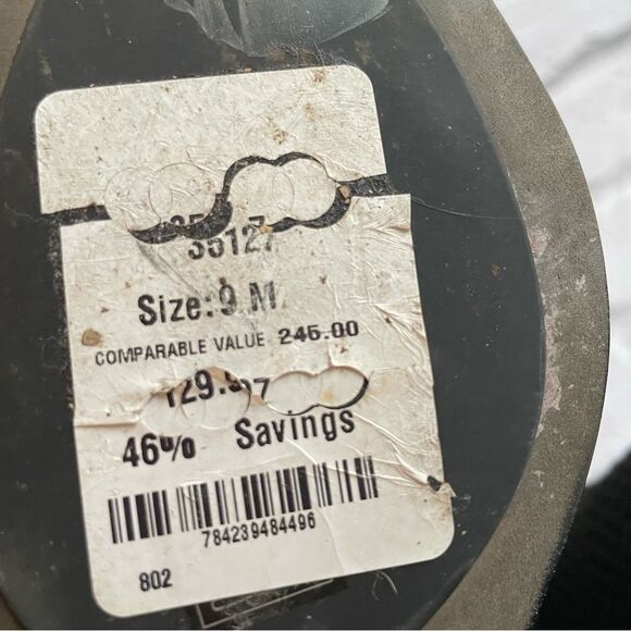 Eileen Fisher $245 Croft Stretch Knit Open Toe black Boots 9 - Picture 10 of 10